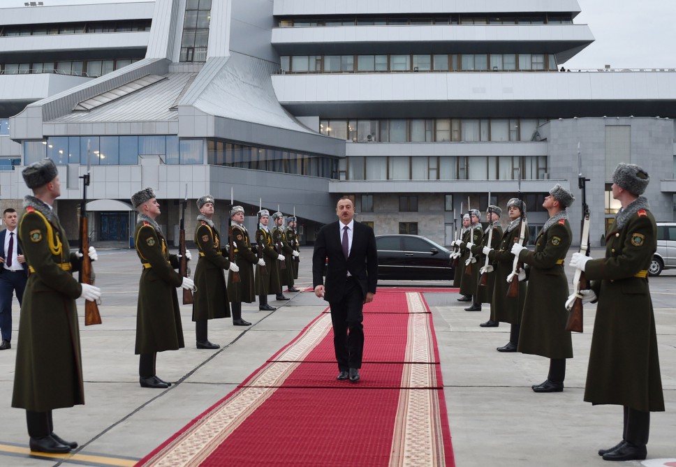 Prezident İlham Əliyevin Belarusa rəsmi səfəri başa çatıb (FOTO)