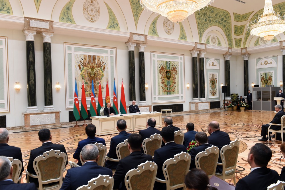 Prezident İlham Əliyev: Belarus və Azərbaycan iki dost kimi uğurla irəliləyəcək (FOTO) - Gallery Image