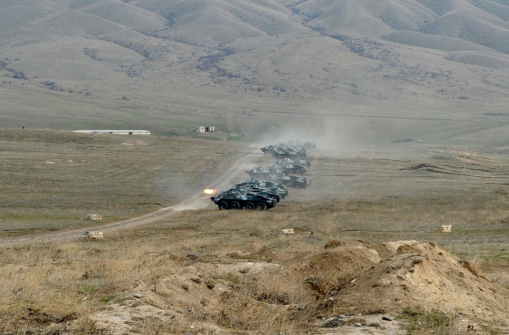 Azerbaycan Sınır Savunma Servisi'nin hazırlık seviyyesi denetildi