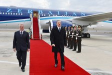 President Aliyev arrives in Nakhchivan Autonomous Republic  (PHOTO)