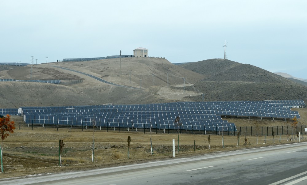 Naxçıvanda Günəş Elektrik Stansiyasının açılışı olub (FOTO)