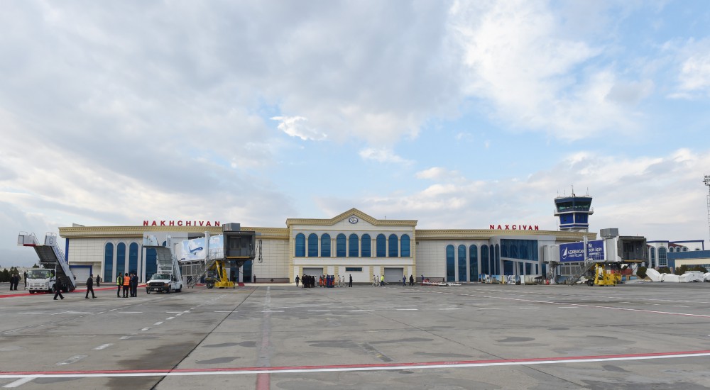 Azerbaijani president reviews Nakhchivan International Airport after reconstruction (PHOTO)