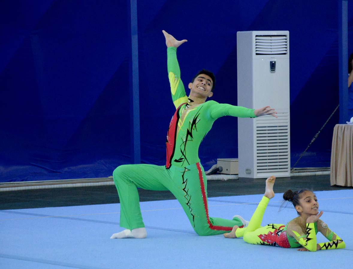 В Баку стартовало Объединенное первенство Азербайджана по спортивной гимнастике и акробатике - Gallery Image