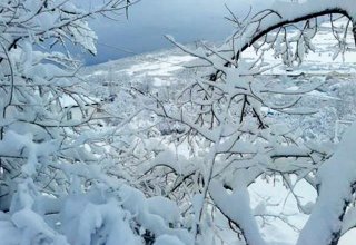 На юге Азербайджана выпало 15 см снега