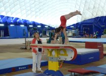 В Баку стартовали соревнования в многоборье по женской спортивной гимнастике (ФОТО)