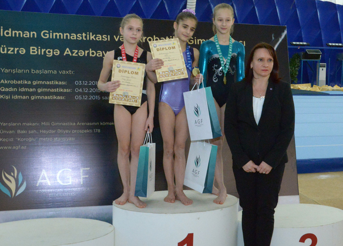 В Баку завершились соревнования в многоборье по женской спортивной гимнастике
