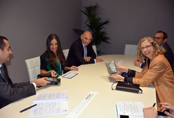 Leyla Aliyeva meets Director General of International Union for Conservation of Nature