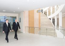 Президент Азербайджана принял участие в открытии Центра Госкомитета по вопросам имущества  (ФОТО) - Gallery Thumbnail