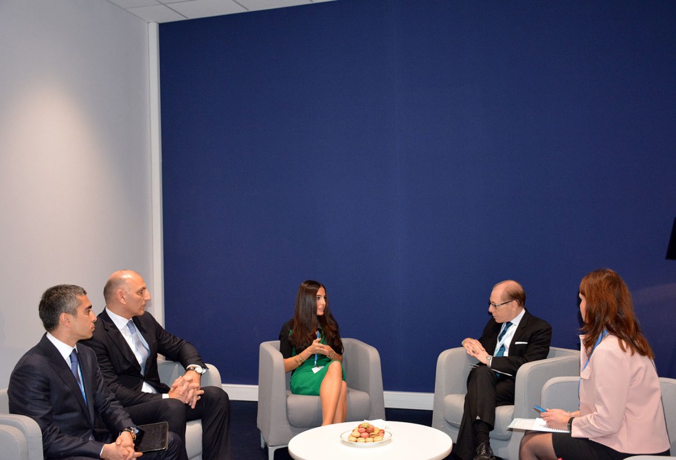 Лейла Алиева встретилась с заместителем исполнительного секретаря Женевской конвенции ООН об изменении климата (ФОТО)