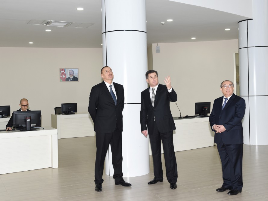 Президент Азербайджана принял участие в открытии Центра Госкомитета по вопросам имущества  (ФОТО)