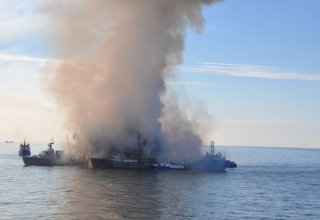 Chief engineer explains reason for oil platform fire outbreak in Caspian