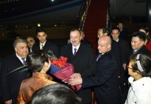 Президент Ильхам Алиев прибыл с госвизитом в Китай (ФОТО) - Gallery Thumbnail