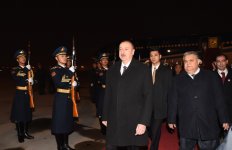 President Aliyev arrives in Beijing from Xian (PHOTO)