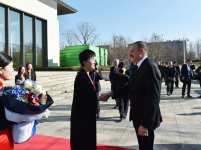 President Aliyev visits exhibition centre of Huawei in Beijing