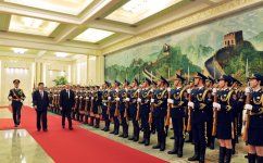 Official welcoming ceremony for President Ilham Aliyev held in Beijing (PHOTO)