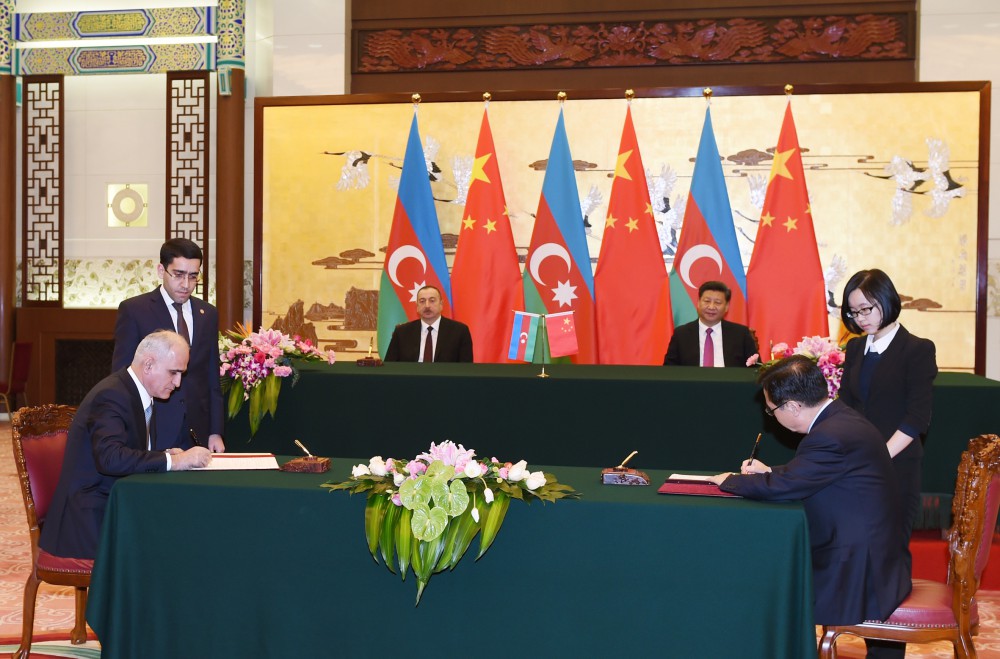 Azərbaycan və Çin 10 sənəd imzaladılar (FOTO)