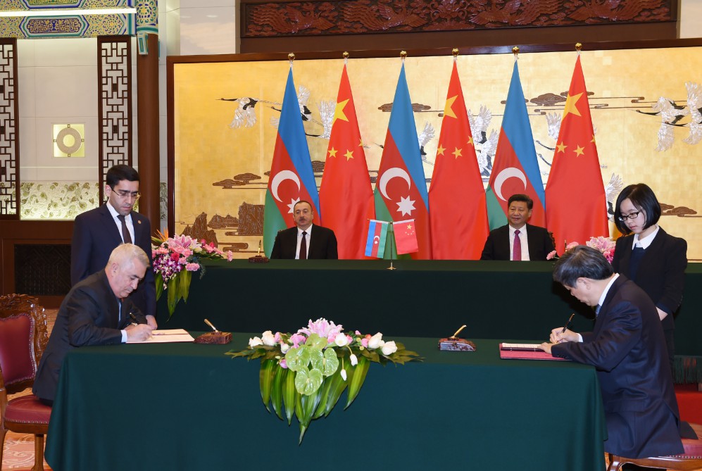 Azərbaycan və Çin 10 sənəd imzaladılar (FOTO)