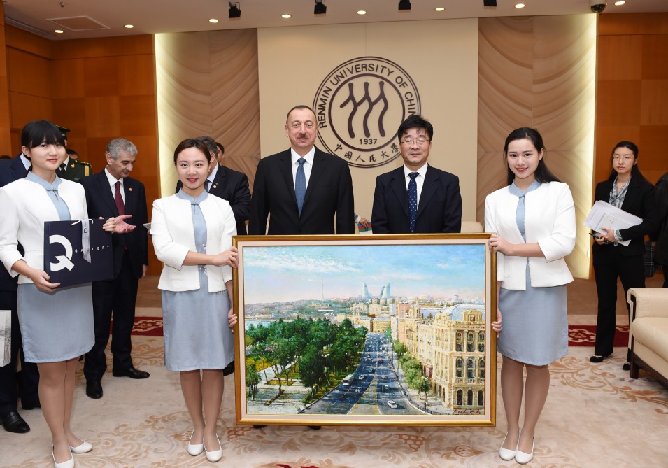 Azerbaijani president honored in Renmin University of China