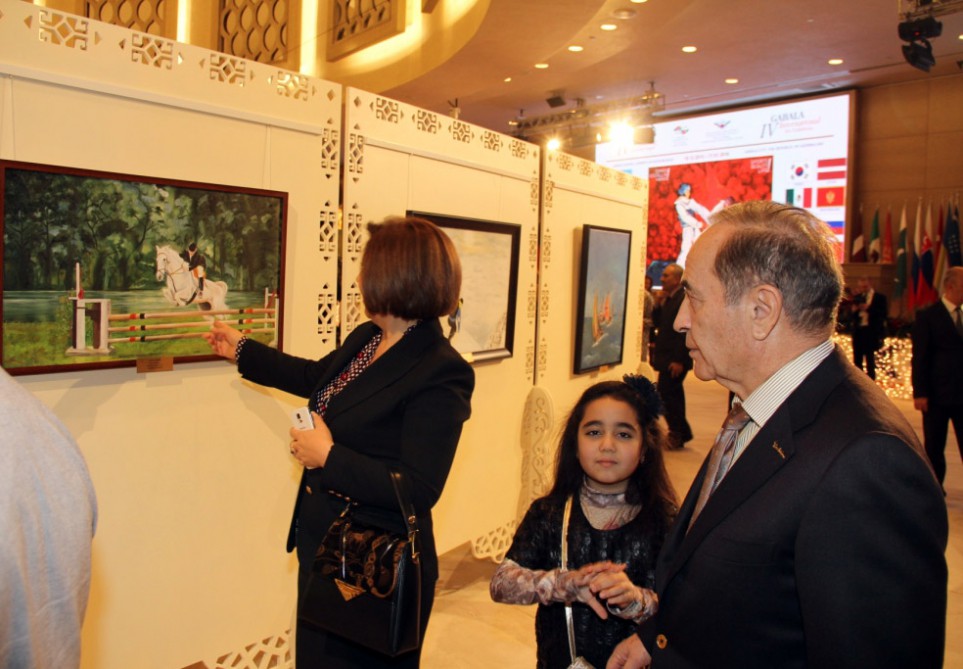 Состоялось открытие Габалинской IV Международной выставки искусств (ФОТО)
