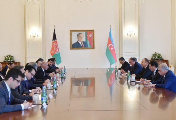 Состоялась встреча президентов Азербайджана и Афганистана в расширенном составе