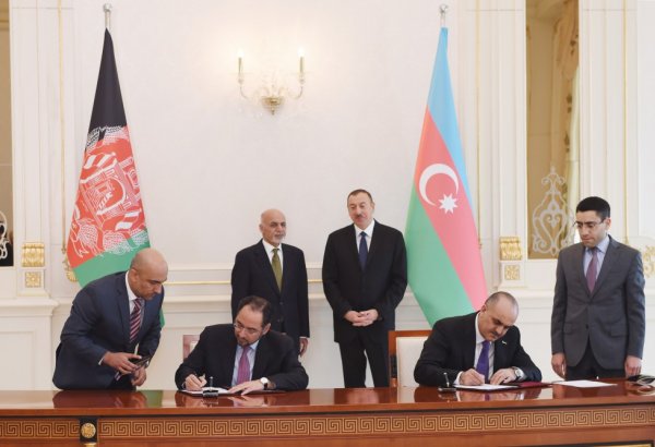 Подписаны азербайджано-афганские документы (ФОТО)