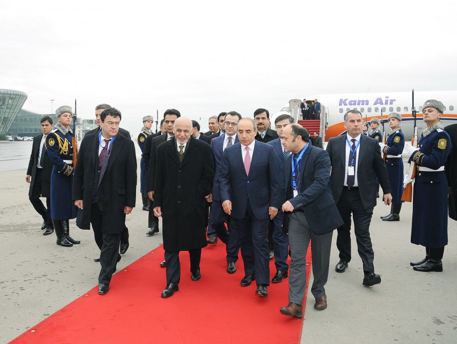 Президент Афганистана прибыл в Азербайджан - Gallery Image
