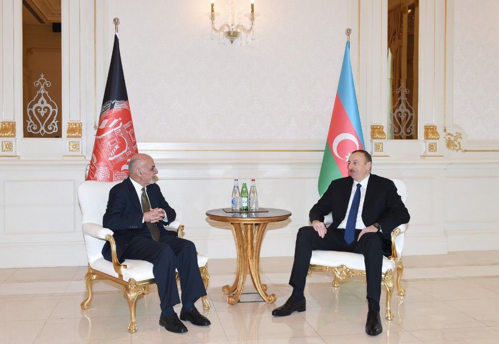 Состоялась встреча один на один президентов Азербайджана и Афганистана