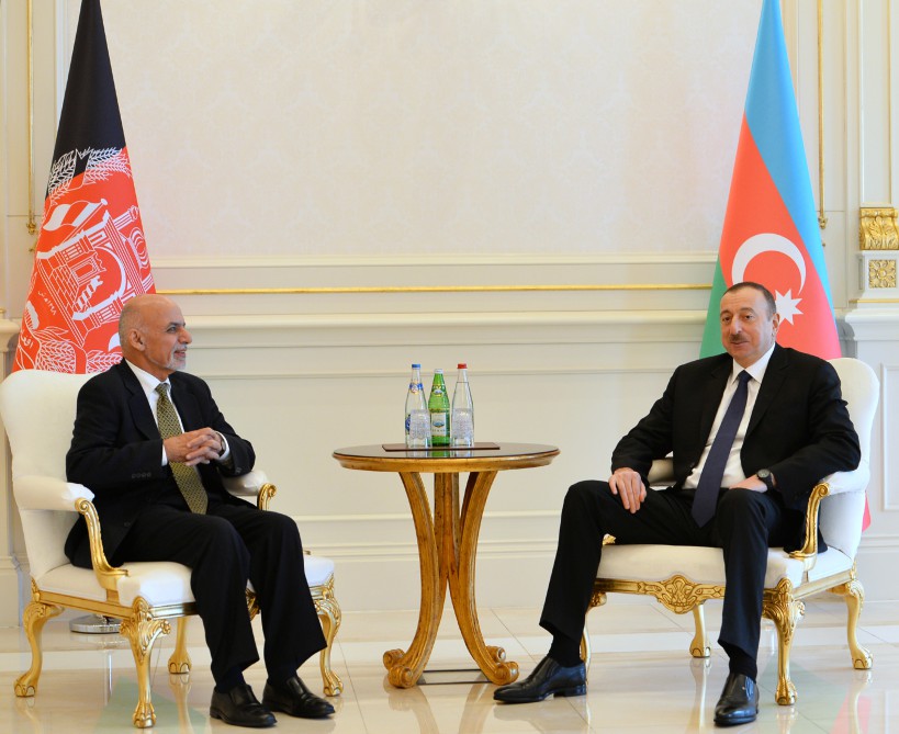 Состоялась встреча один на один президентов Азербайджана и Афганистана