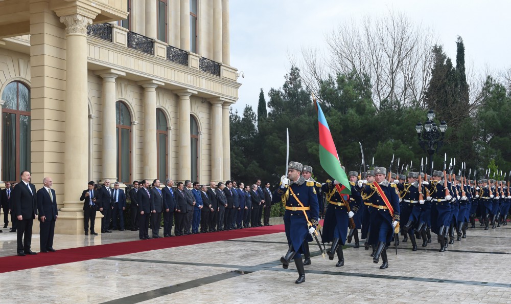 Əfqanıstan Prezidentinin rəsmi qarşılanma mərasimi olub (FOTO)