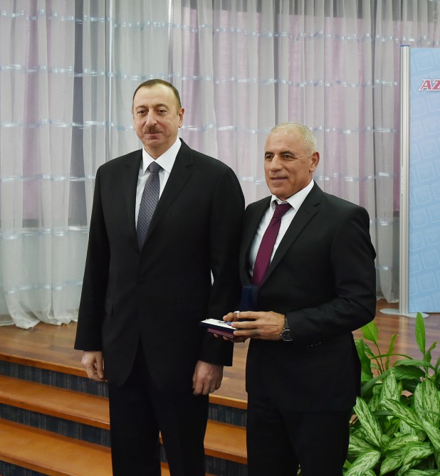 President Aliyev, his spouse attend ceremony dedicated to 2015 sport results