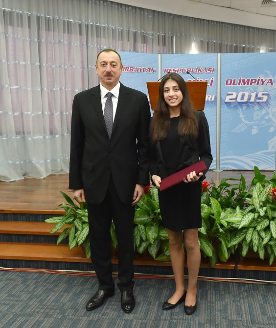 President Aliyev, his spouse attend ceremony dedicated to 2015 sport results