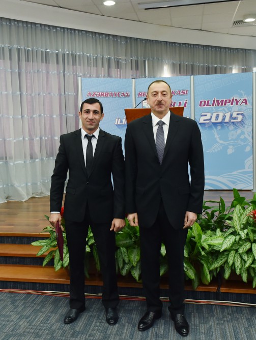 President Aliyev, his spouse attend ceremony dedicated to 2015 sport results