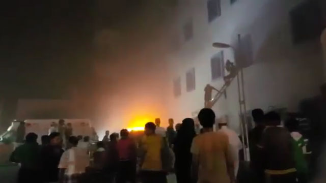 Mekke'de Türklerin de kaldığı otelde yangın