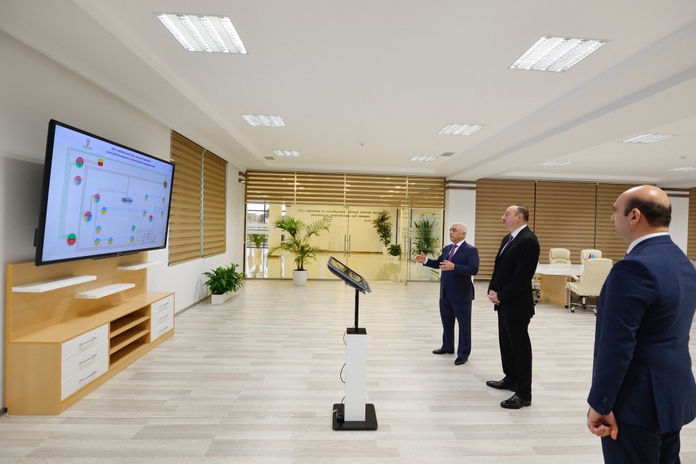 Президент Ильхам Алиев принял участие в открытии ряда подстанций в Баку