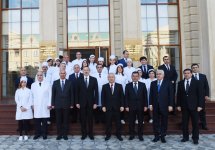 President Aliyev attends opening of “Veterinary town”