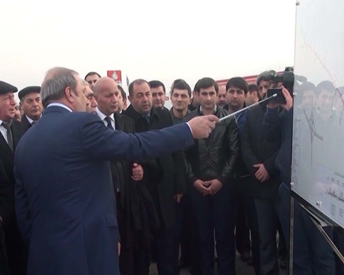 Hacıqabul-Kürdəmir avtomobil yolunun yenidənqurmadan sonra açılışı olub (FOTO, VİDEO)