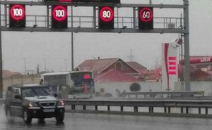 Снижен скоростной режим на ряде дорог Баку (ФОТО)