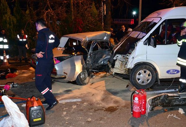 Türkiyədə yol qəzasında 4 nəfər ölüb