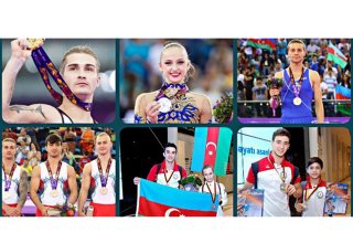 В прошлом году азербайджанские гимнасты завоевали 157 медалей