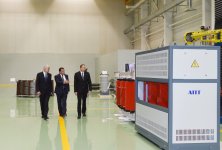 President Aliyev attends opening of large-size transformer plant, lays foundation stone for new enterprise (PHOTO) - Gallery Thumbnail
