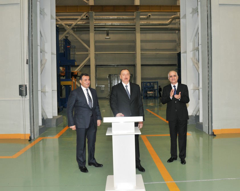 Президент Азербайджана принял участие в открытии завода крупногабаритных трансформаторов «Группы компаний ATEF» (ФОТО)