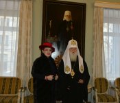 Ukrayna Patriarxı Filaret Nuridə Qurbanova ilə görüşüb (FOTO)
