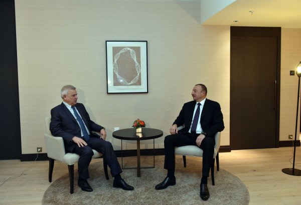 President Ilham Aliyev meets head of LUKOIL