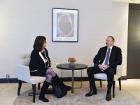 Azerbaijani president meets Microsoft Corporate vice president (PHOTO)