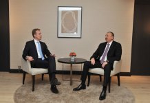 Azerbaijani president meets Norwegian FM (PHOTO)