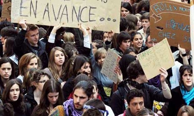 В Париже завершилось шествие противников реформы трудового законодательства