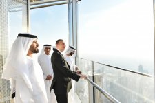 Президент Ильхам Алиев прибыл из Абу-Даби в Дубай