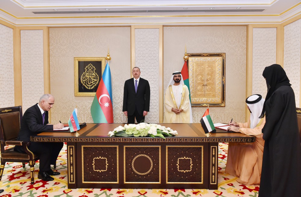 Azerbaycan ve Birleşik Arap Emirlikleri arasında anlaşma imzalandı