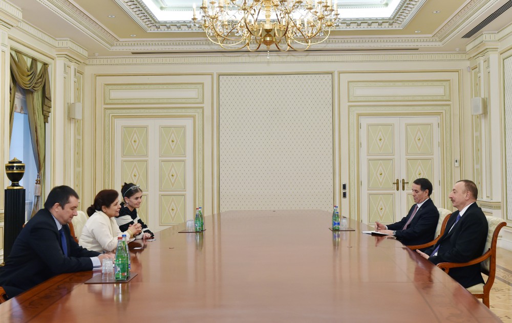 Prezident İlham Əliyev BMT baş katibinin müavinini qəbul edib