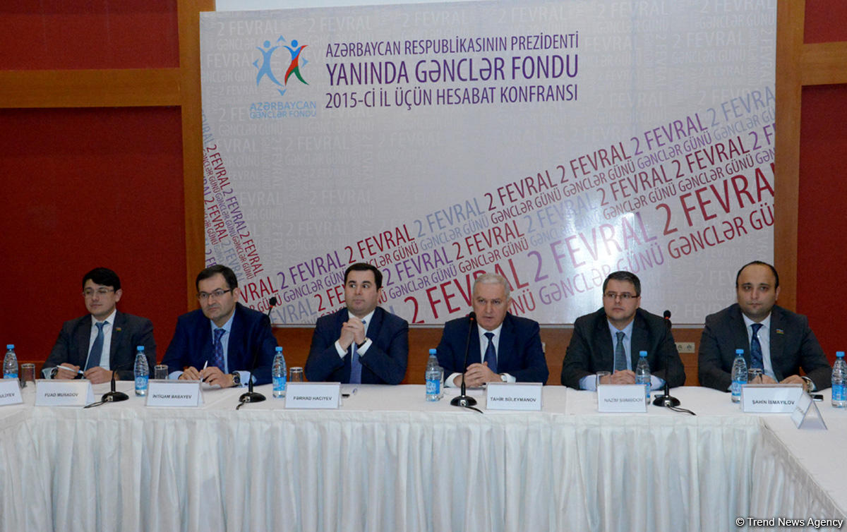 Azərbaycan Prezidenti yanında Gənclər Fondu 2015-ci il üçün hesabat konfransı keçirib (FOTO)